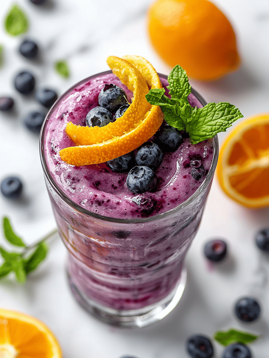 Unexpected Fun: Blueberry Slushie with a Secret Twist