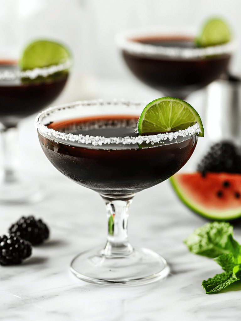 Enchanted Night: Halloween Black Magic Margarita