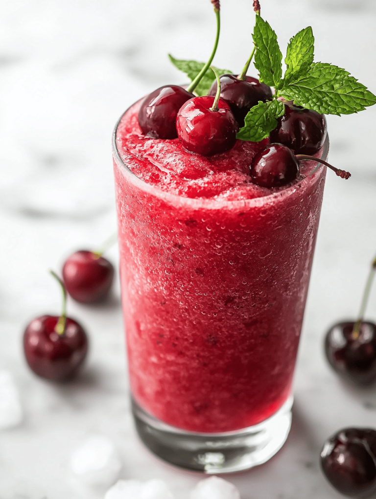 The Art of Cherry Slushie: A Summer Refresh with a Twist