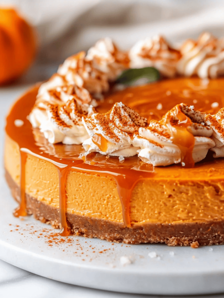 The Fall Spirit in Every Bite: Pumpkin Cheesecake with a Twist
