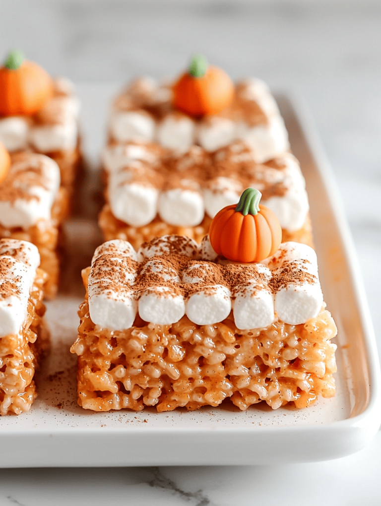 Spooky Sweetness: Halloween Pumpkin Rice Krispie Treats
