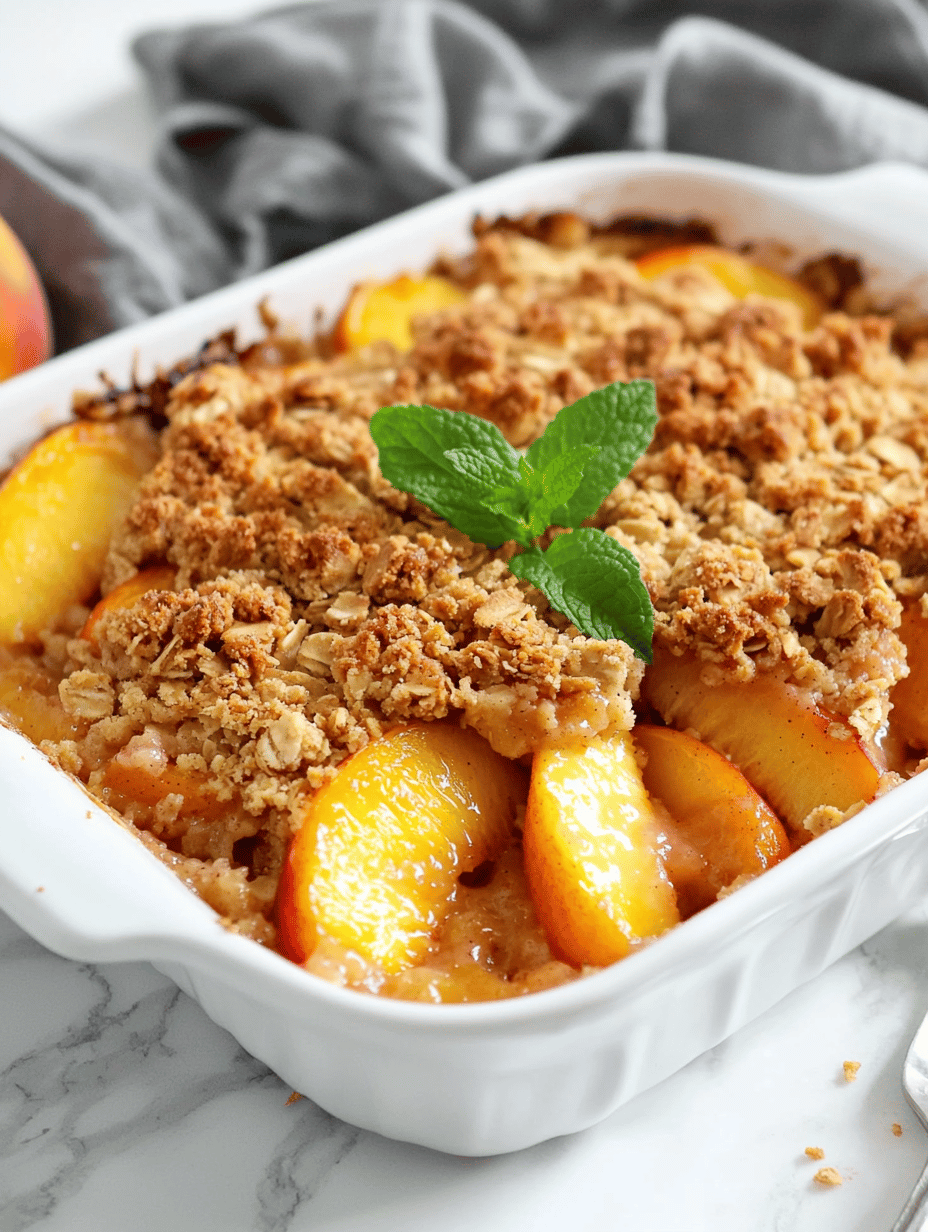 Underrated Charm: The Secret History of Peach Crisp