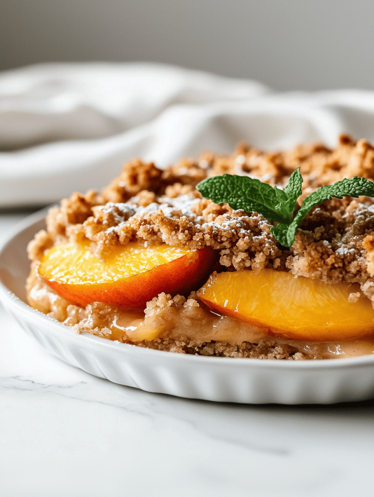 Sun-Kissed Peach Crumble: A Summer’s Sweet Escape
