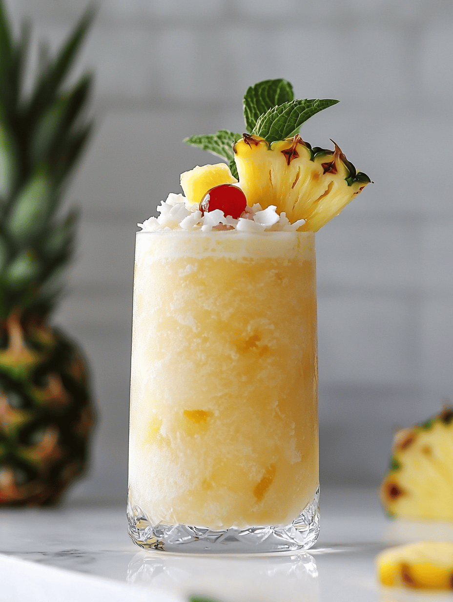 Frozen Island Escape: The Unconventional Pia Colada Slushie
