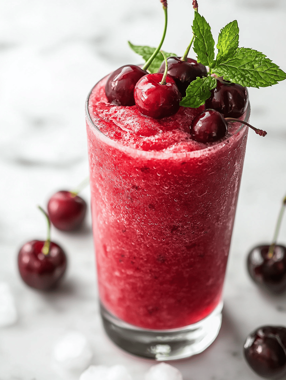 The Cherry Trick: Frozen Summer Bliss with a Twist