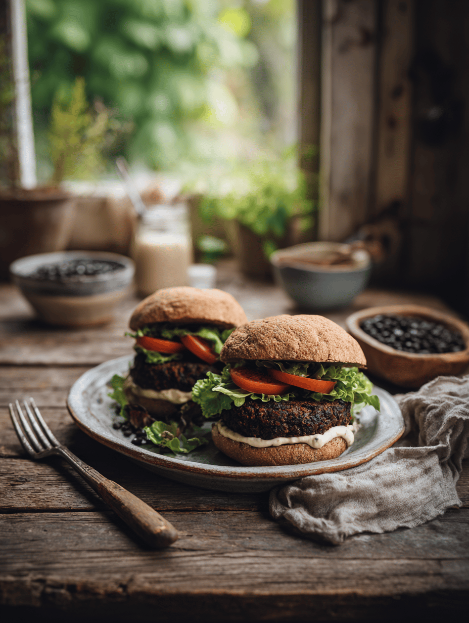 Black Bean Burgers: A Rustic, No-Fuss Approach to Meatless Comfort