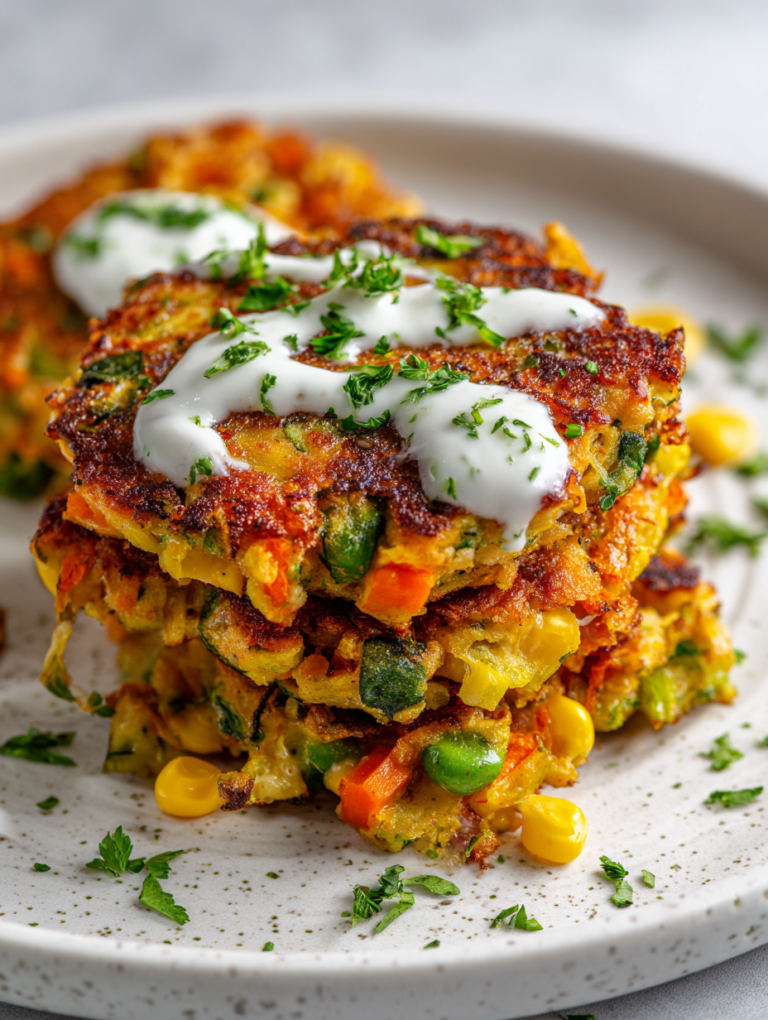 Mixed Vegetable Fritters Recipe