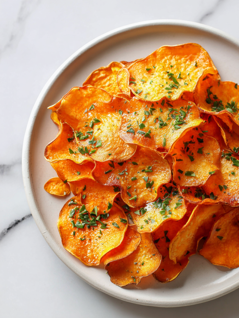 Baked Sweet Potato Chips Recipe