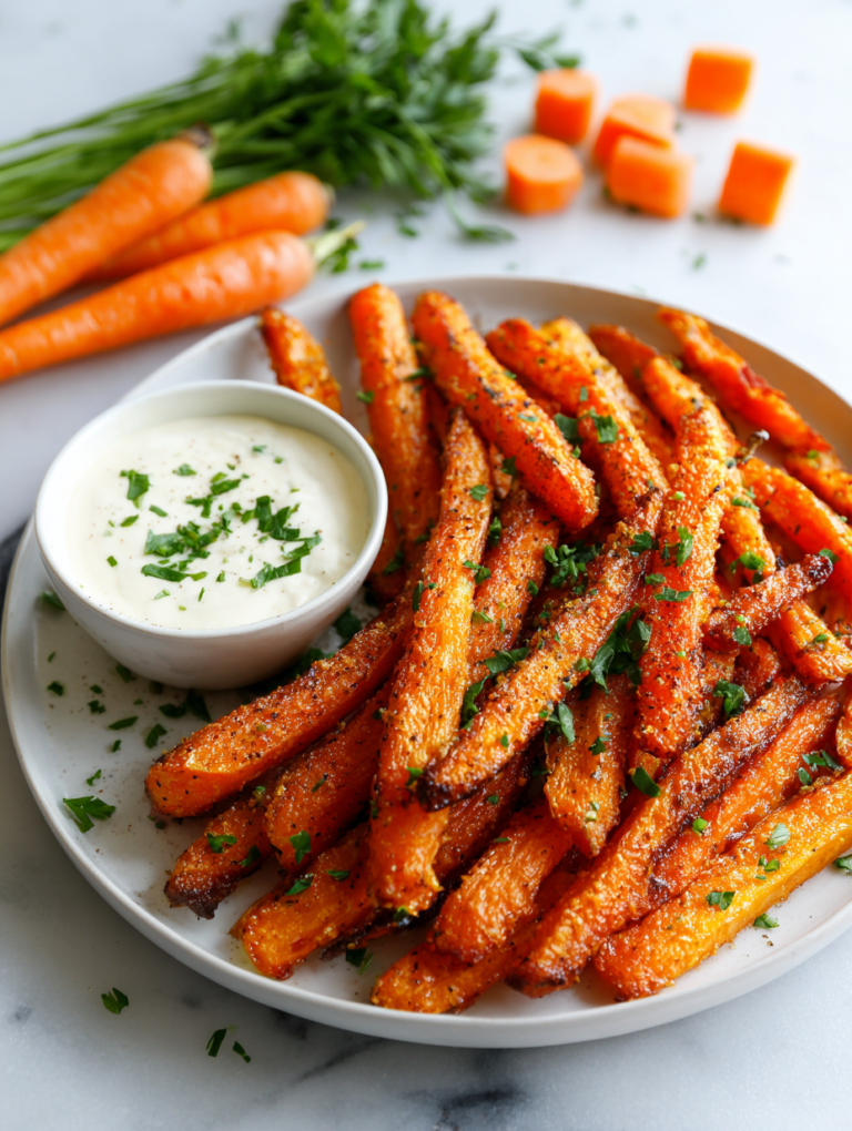 Baked Carrot Fries Recipe